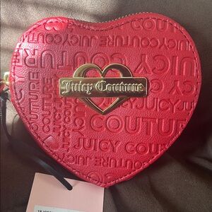 NWT Juicy Couture Red Mini Bag with Gold Accents